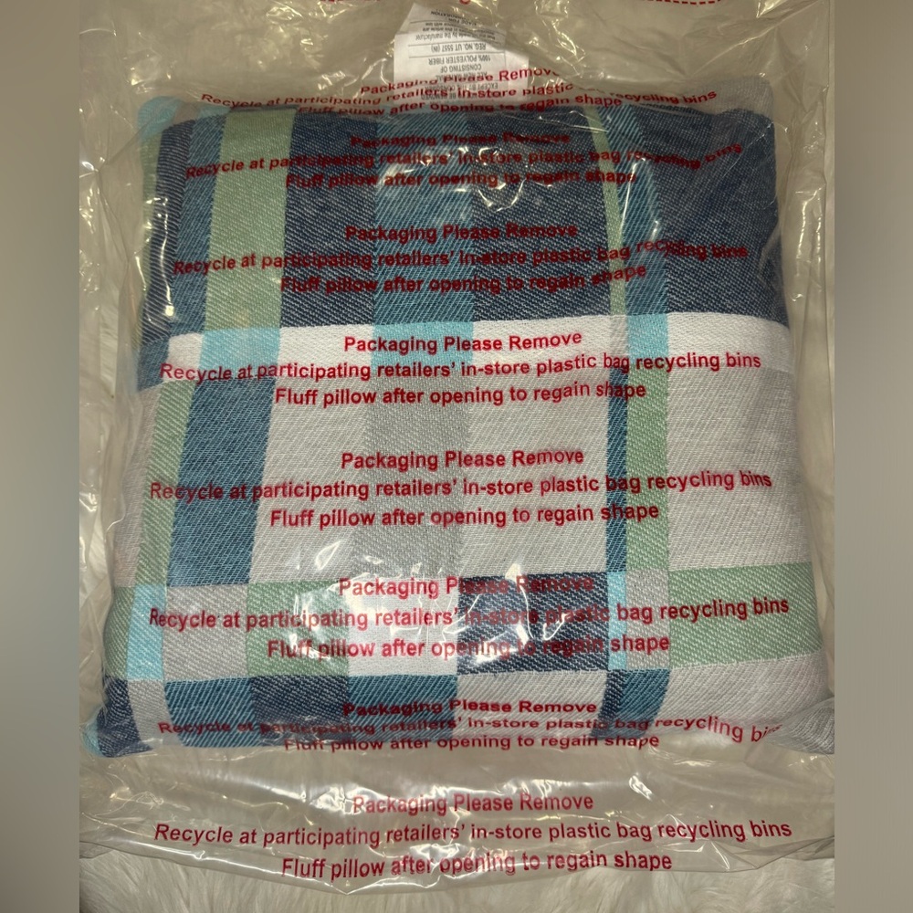 New room essentials plaid pillow 🛍